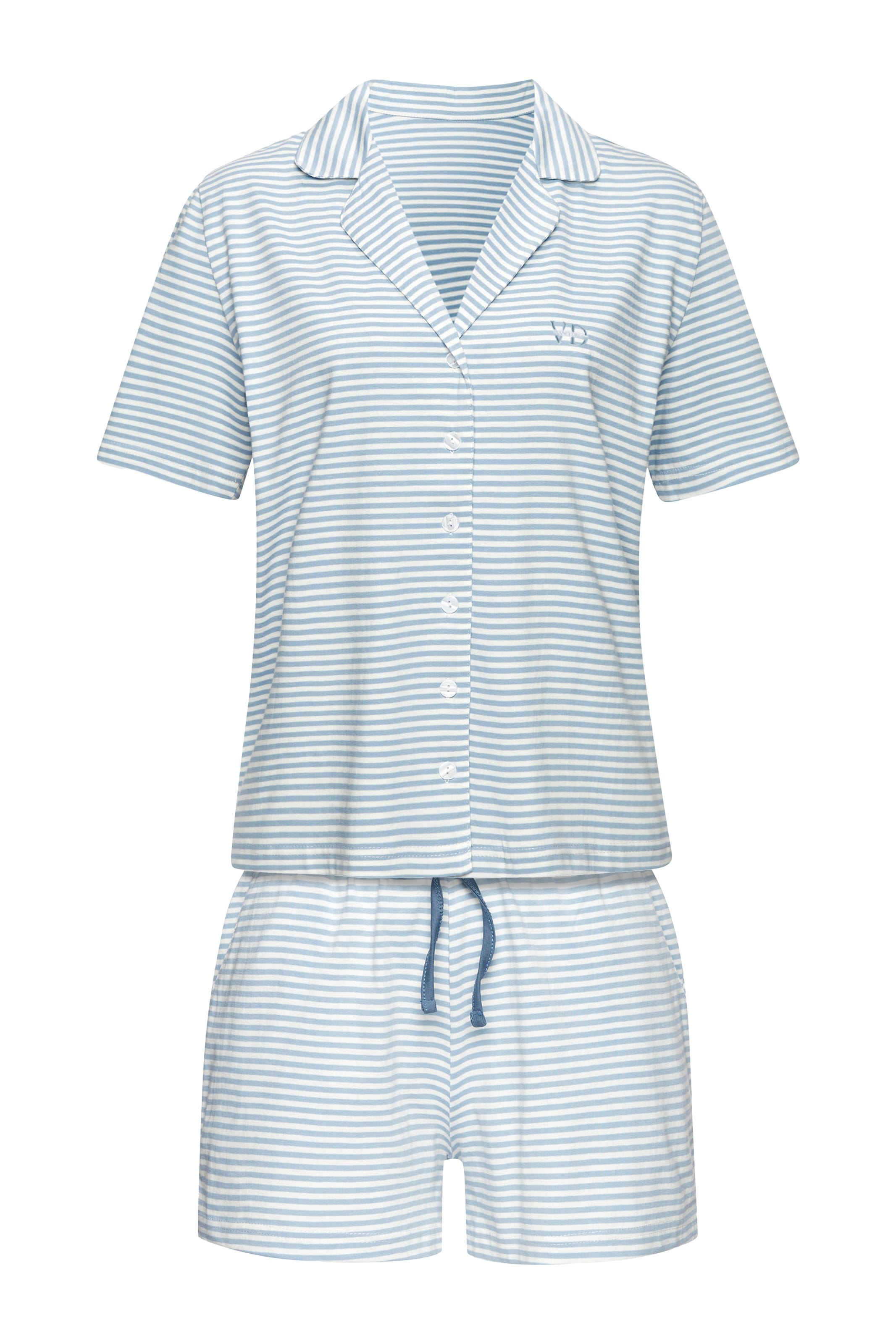 

VIVANCE Короткий пижамный комплект в синем цвете