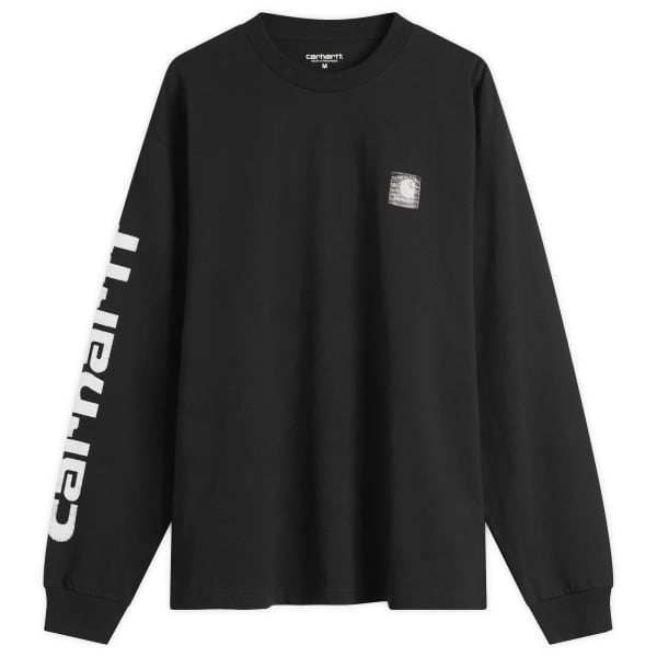 

Футболка с длинным рукавом и архивным шрифтом Carhartt Wip, черный