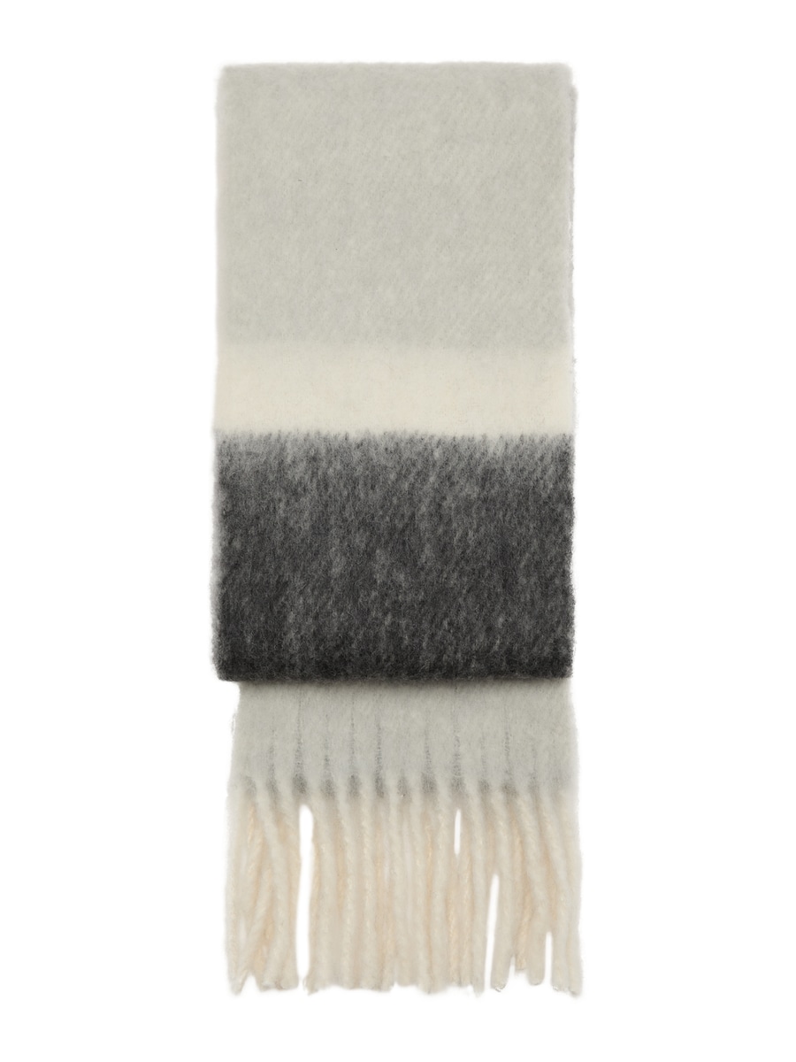 

Шарф MANGO TESEO, серый/бежевый/темно-серый