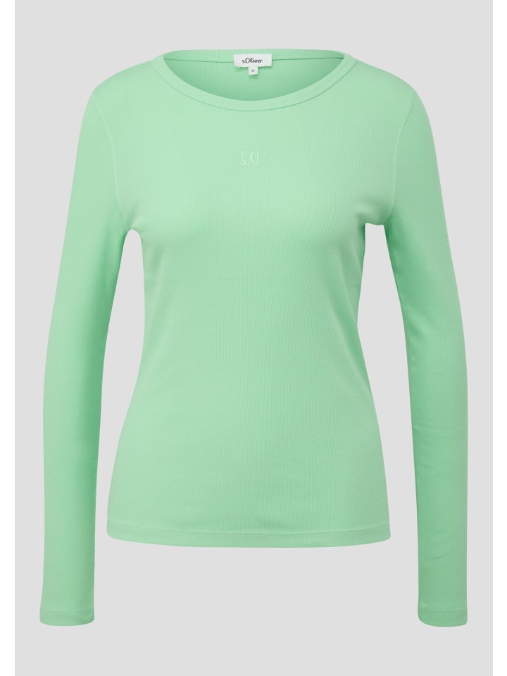 

s.Oliver Лонгслив в цвете 7269_mint