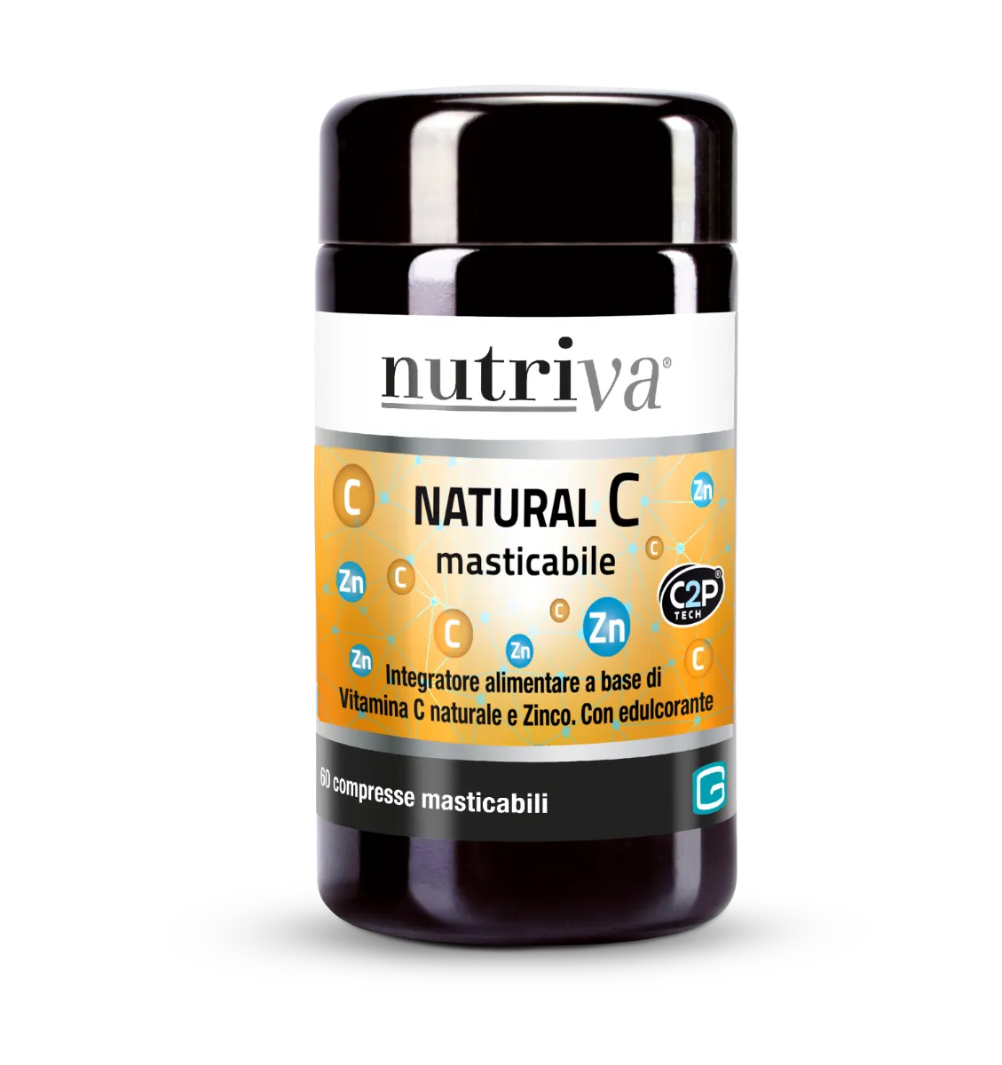 

Nutriva Natural C 60 Жевательные таблетки Добавка на основе витамина С