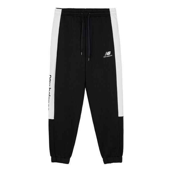 

Штаны хлопковые спортивные джоггеры New Balance, черный