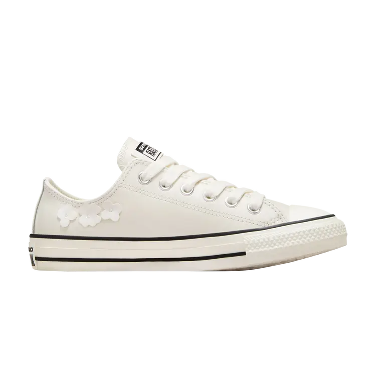 Кроссовки Wmns Chuck Taylor All Star Leather Low, цвет 3D Flowers - Vintage White