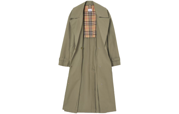 Тренч Burberry Laxton Gabardine, Темный папоротниково-зеленый — фото 3