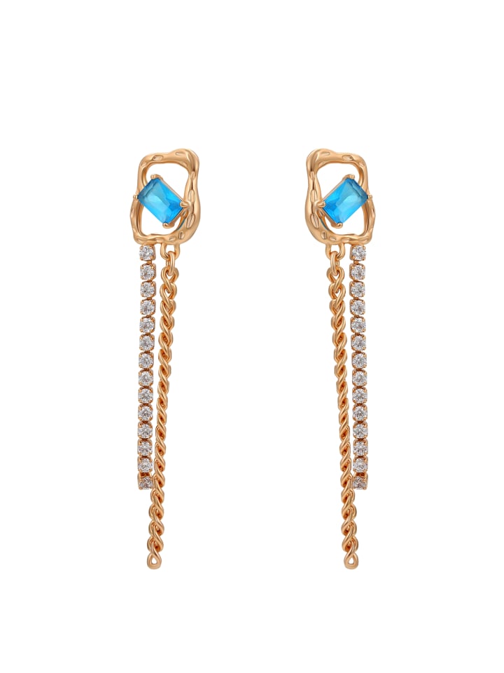 

Faina Женские серьги-подвески из розового золота с бирюзой
