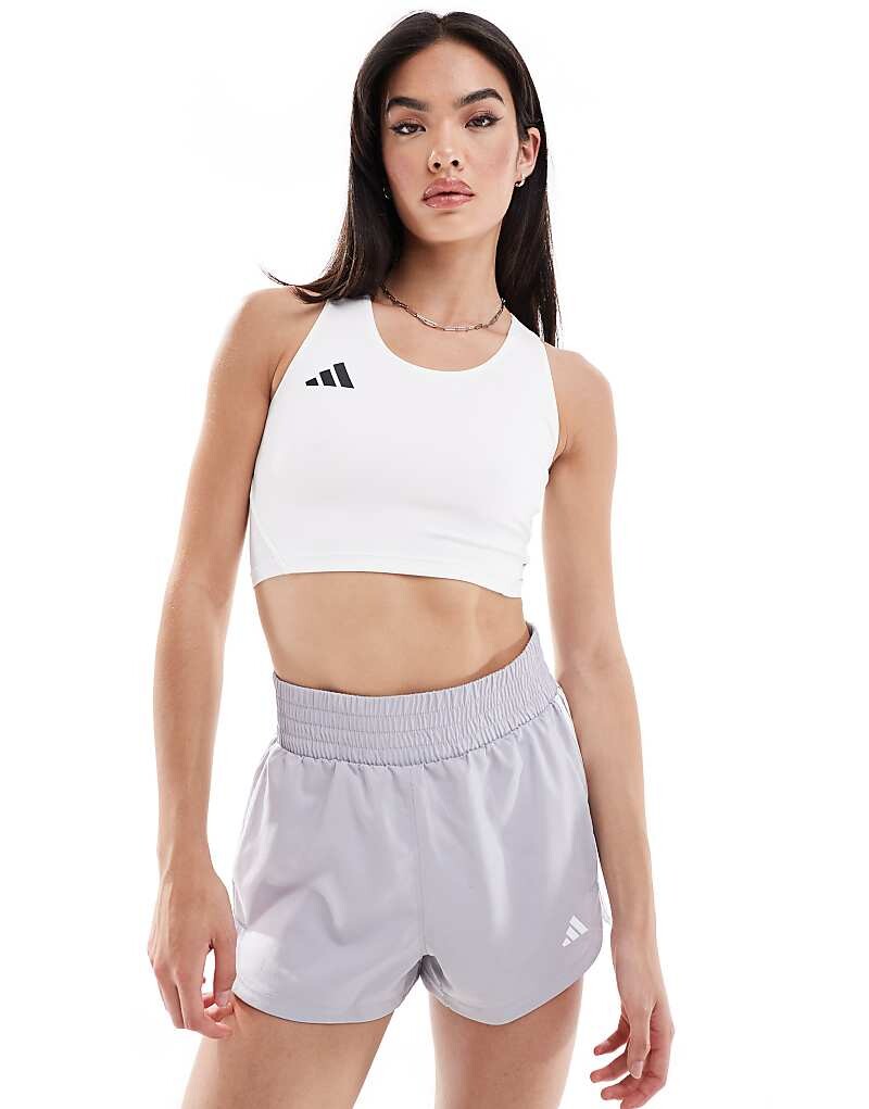 

Белая майка adidas Running Adizero