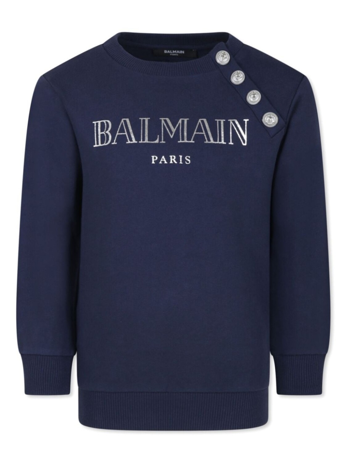 

Balmain Kids хлопковая толстовка с логотипом, синий