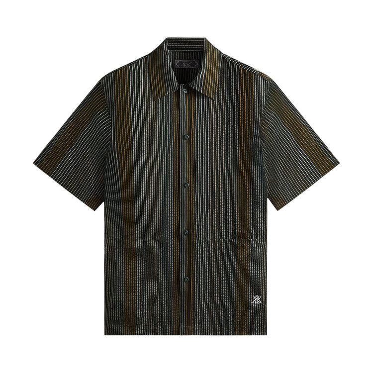 

Рубашка Kith Seersucker Boxy Collared Overshirt, Stadium