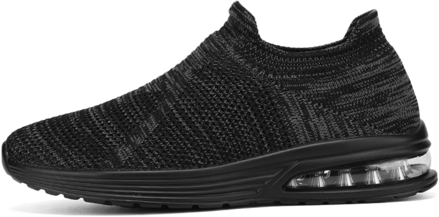 

Мужские повседневные лоферы Myallfeet с сеткой, слипоны, модные, легкие, удобные кроссовки для ходьбы с амортизирующей подушкой, черный