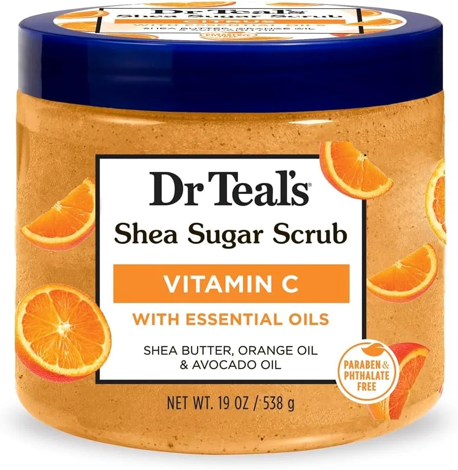 Скраб для тела Dr Teal's с сахаром ши и цитрусом, 19 жидких унций