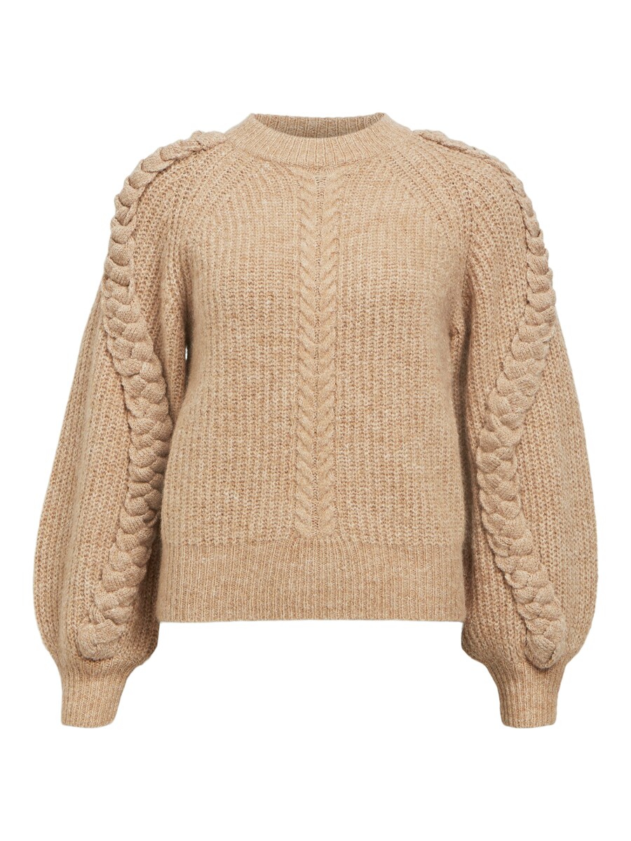 

Тонкий вязаный свитер OBJECT Sweater OBJRuna, цвет brocade