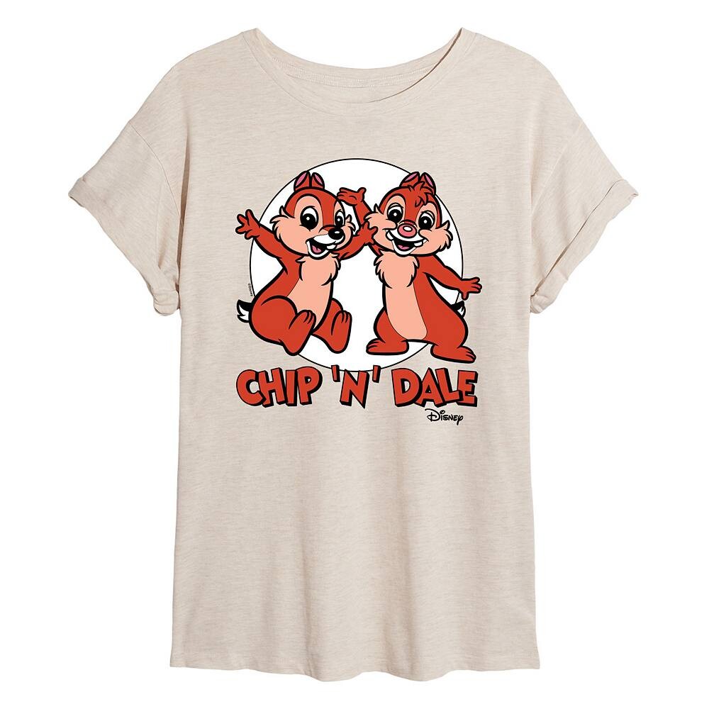 

Струящаяся футболка в стиле ретро Disney's Chip N Dale Juniors, цвет Beige Khaki