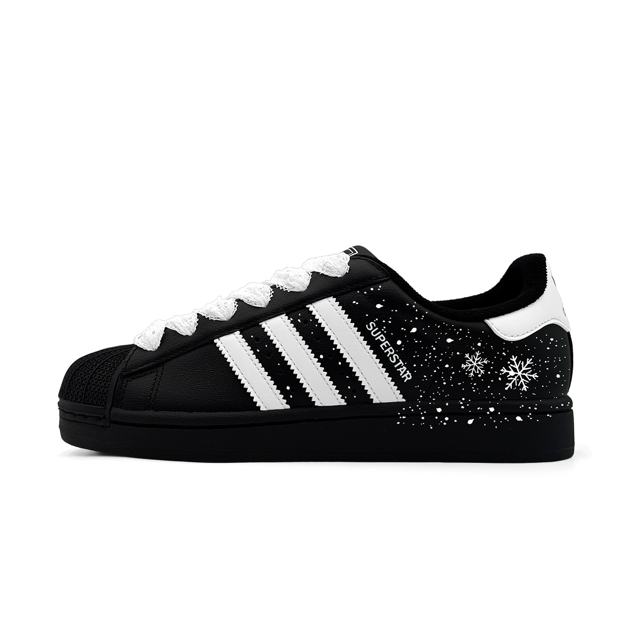 

Adidas Originals Superstar 2 Leather Low top Детские скейтбординг кроссовки Black White для подростков
