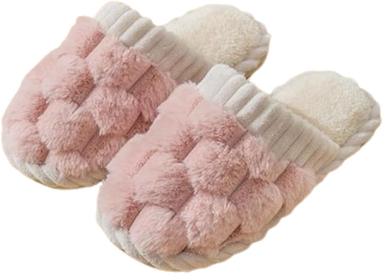 

Домашние зимние тапочки на Хэллоуин для женщин и мужчин, из мягкой пены с эффектом памяти и поддержкой свода стопы, милые мультяшные пушистые теплые тапочки, удобные для спальни, рождественские тапочки для дома и улицы Generic, розовый