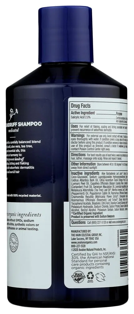 Шампунь против перхоти «Anti Dandruff» от Avalon Active Organics, 400 мл Avalon Organics — фото 3