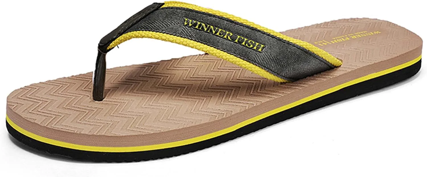 

Летние шлепанцы Модные простые тапочки Мужские пляжные сандалии с противоскользящей подошвой Сандалии против скольжения повседневные EVA с ровным каблуком Generic, хаки