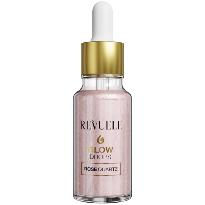 

Хайлайтер для лица glow drops iluminador Revuele, цвет rose quartz