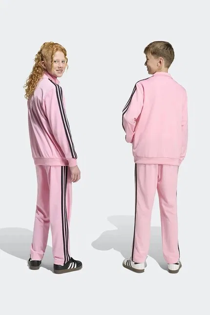 Спортивные штаны детские флисовые Adidas Originals, розовый — фото 3