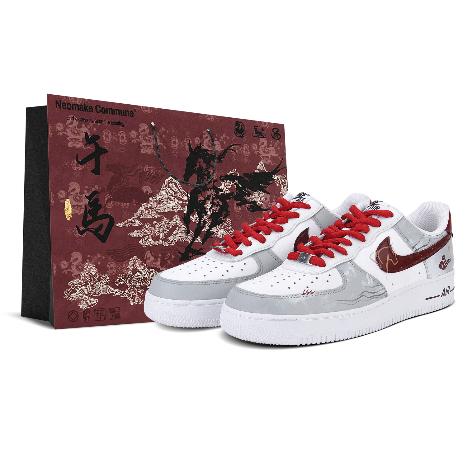 

Nike Air Force 1 Abrasion Resistant Low top Skateboard Shoes мужские серые