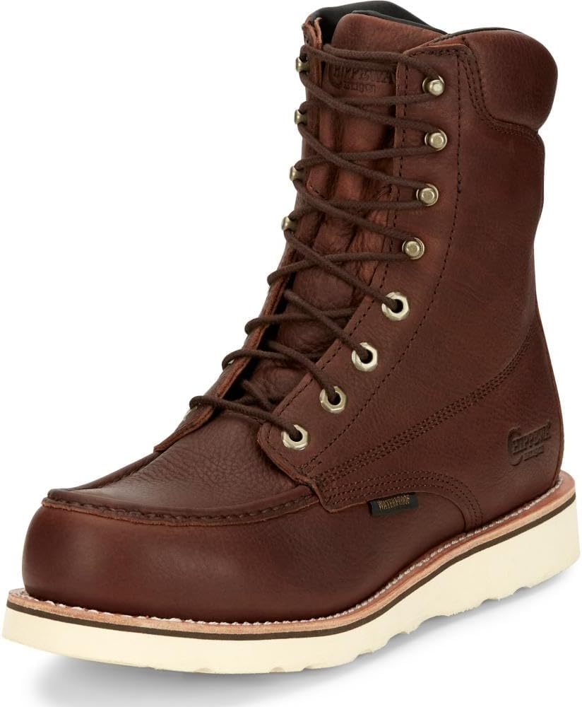 

Ботинки Chippewa Edge Walker 8 с клиновидной подошвой - водонепроницаемые мужские ботинки с мыском-мокасином - обувь с композитным носком на клиновидной подошве - подошва с хорошим сцеплением и амортизирующей стелькой - полностью кожаные, Briar...