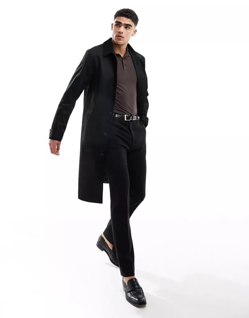 

Черный тренч ASOS