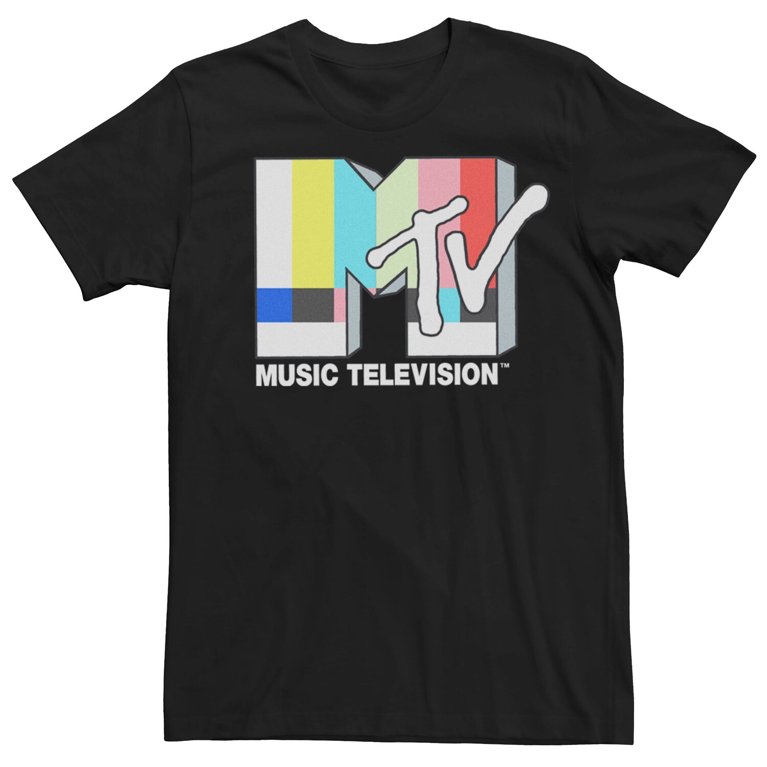 

Мужская футболка с логотипом MTV Retro TV Signal Out Licensed Character