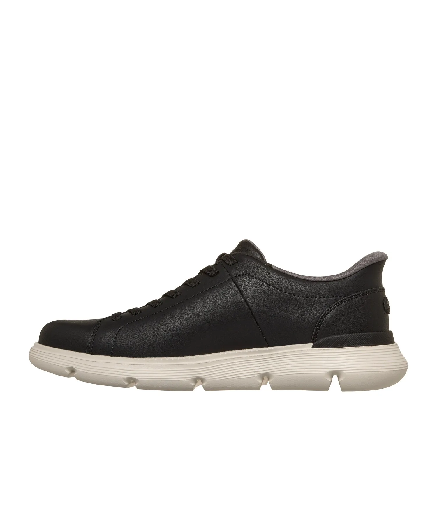 Мужские кожаные кроссовки SKECHERS Hands Free Slip-ins чёрные — фото 3