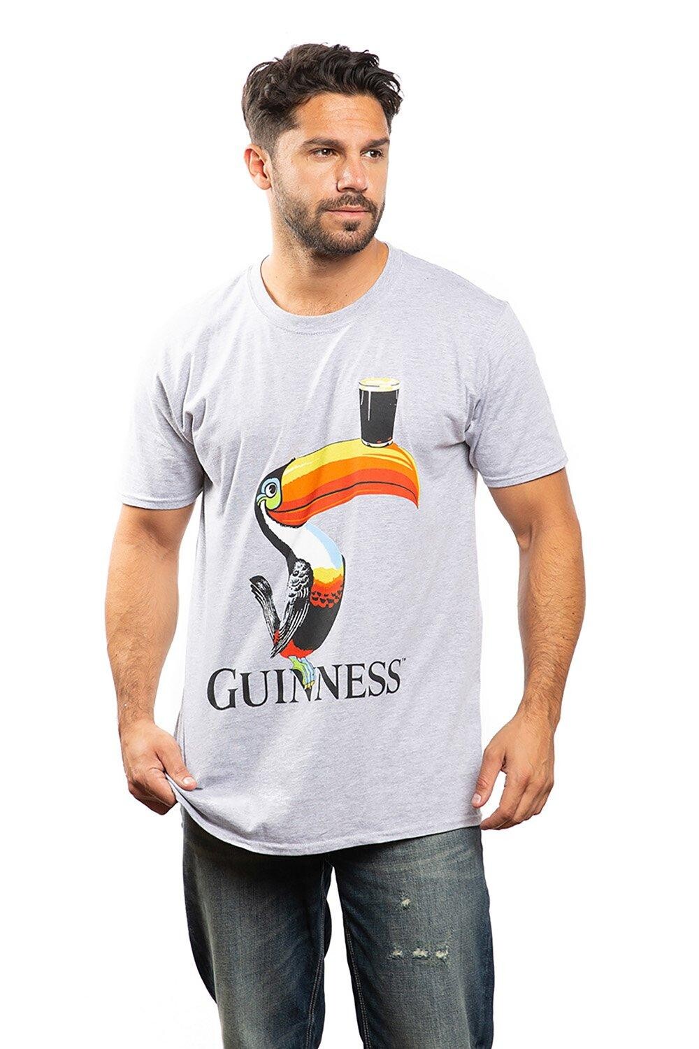 

Хлопковая футболка с туканом Guinness, серый