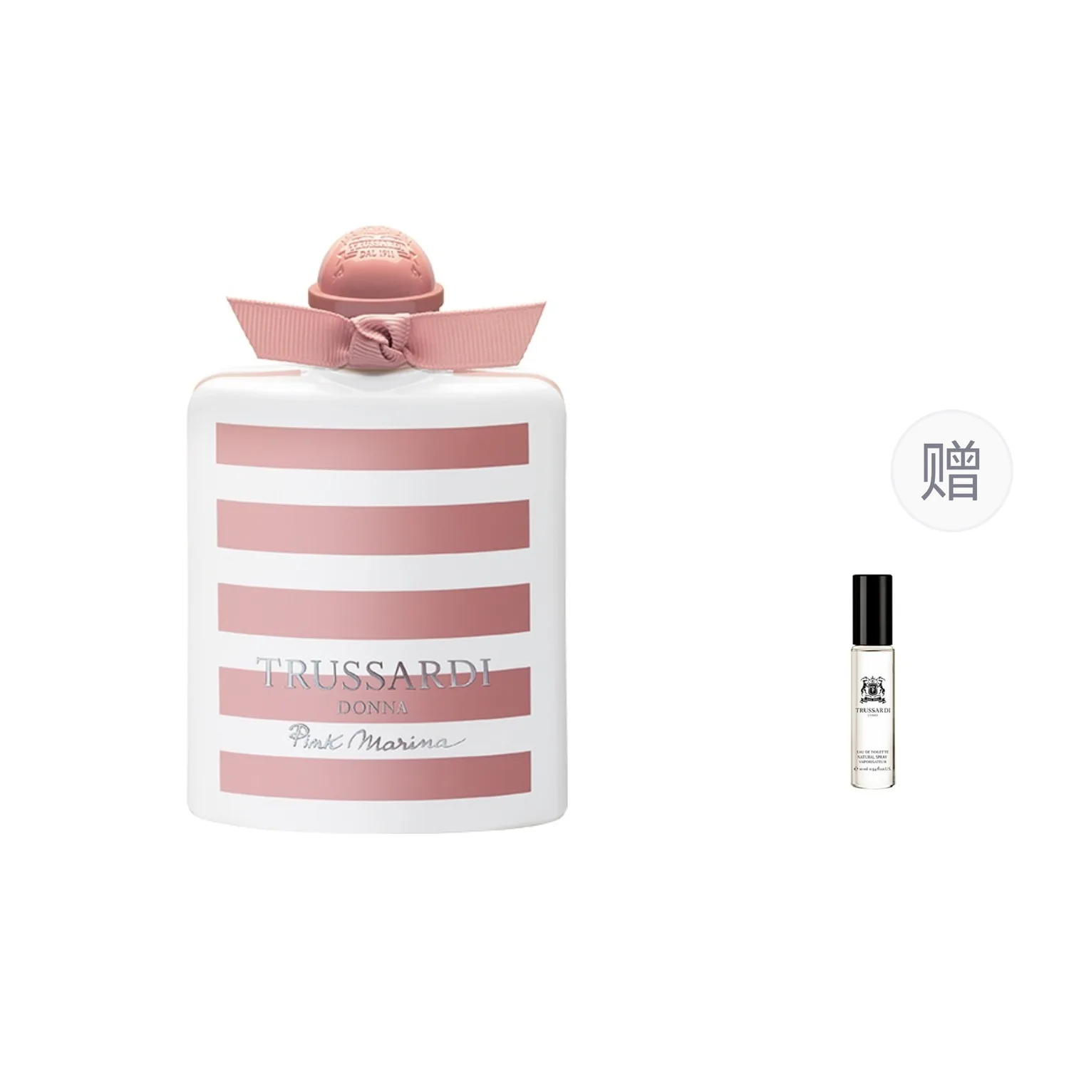 TRUSSARDI Женский парфюм Donna Pink Marina, зеленый цветочный аромат, туалетная вода, кедр и сандал, 30 мл/50 мл/100 мл, подарок на день рождения, 100ml+Random 10ml Fragrance
