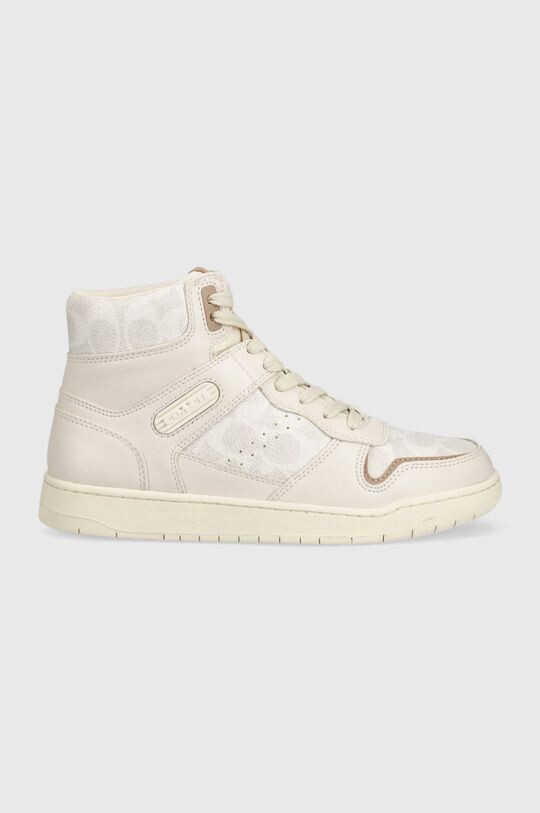 

Кроссовки CD304 Hi Top из парусины с покрытием Coach, бежевый