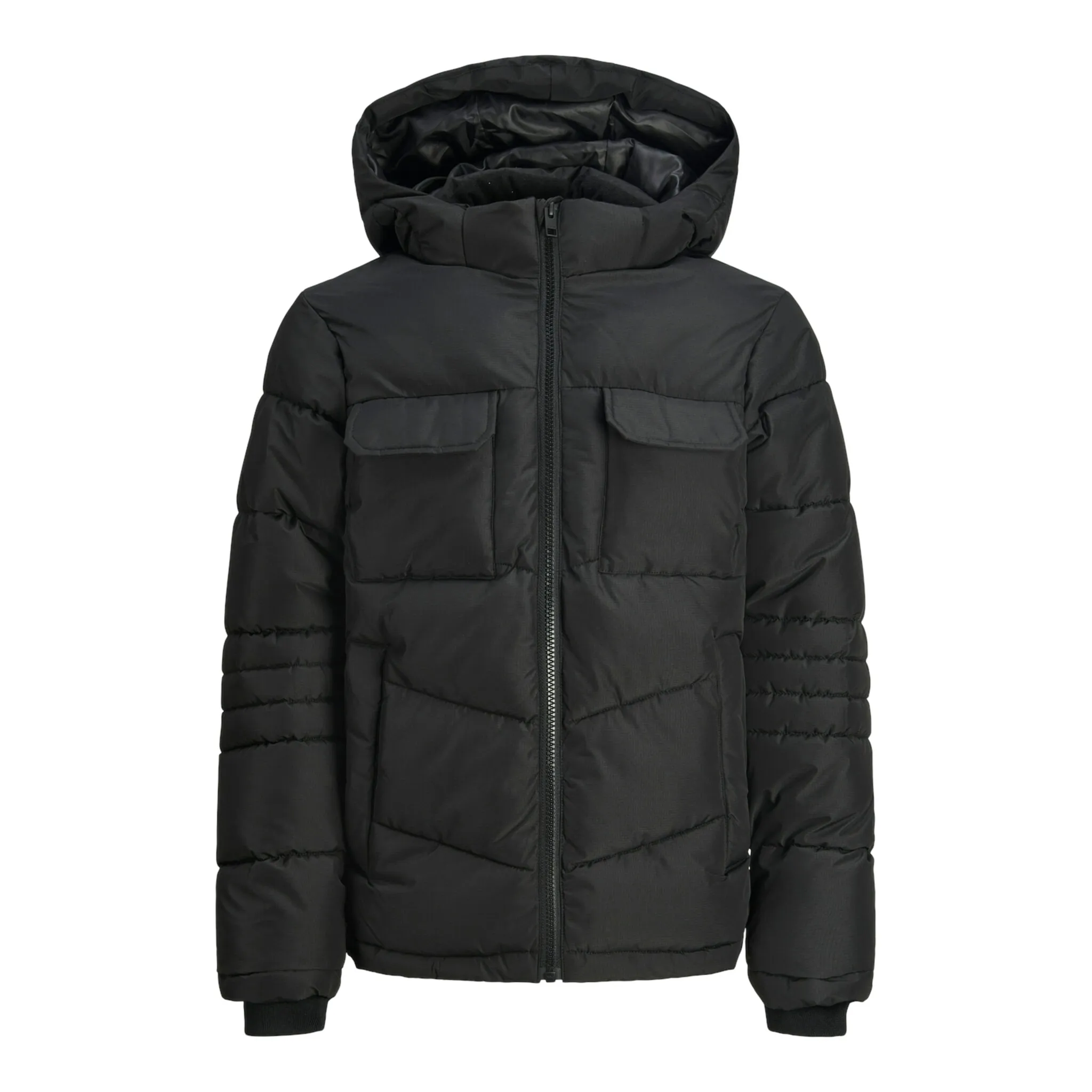 

Куртка Jack & Jones для подростков «JJBUILD PUFFER JNR», с капюшоном Jack & Jones Junior, черный