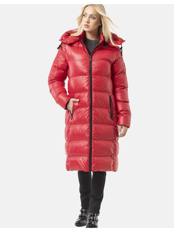 

Стеганое пальто WM143 в КРАСНОМ цвете Cipo & Baxx