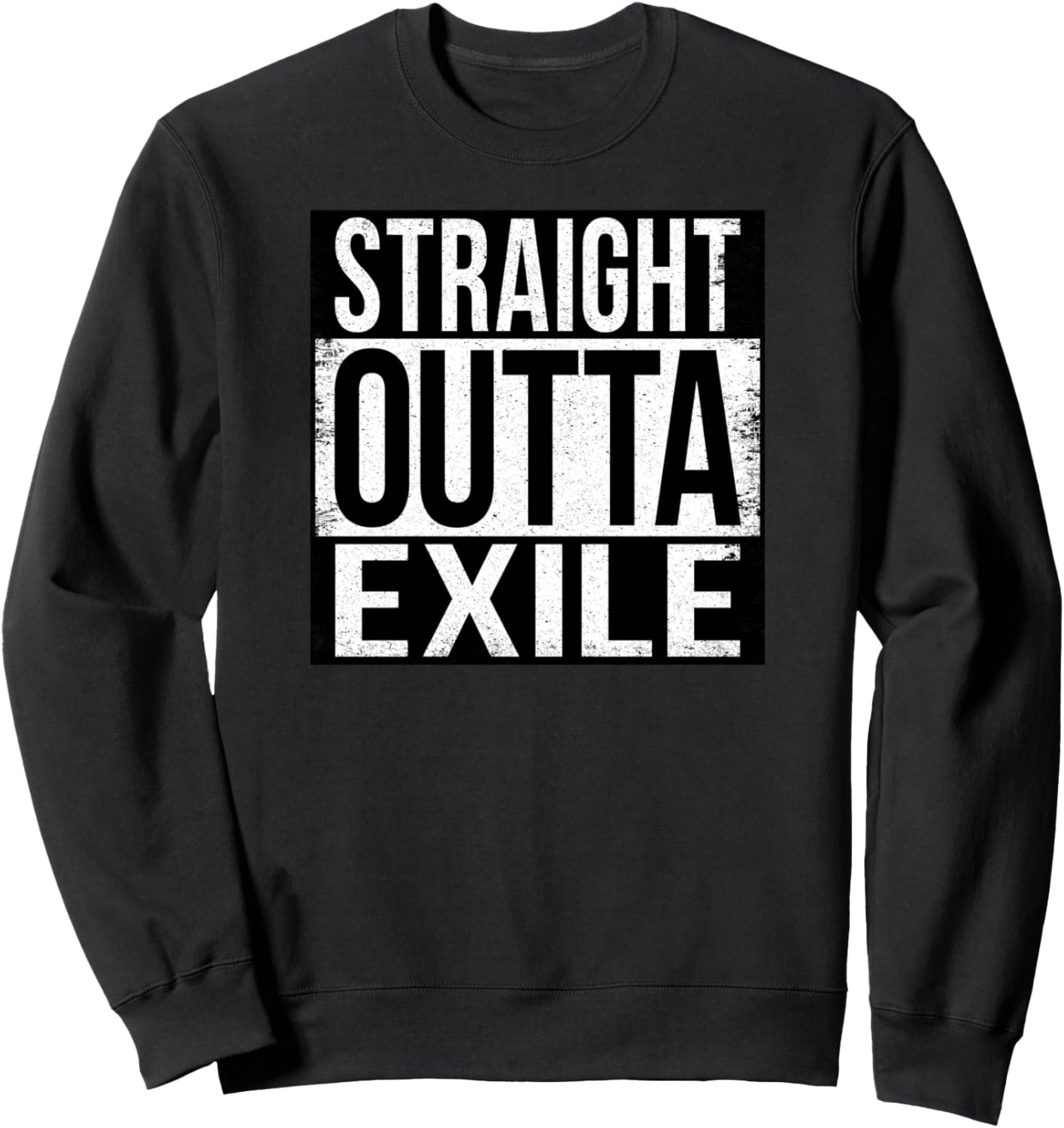 

Толстовка Straight Outta Exile Straight Outta Words, черный