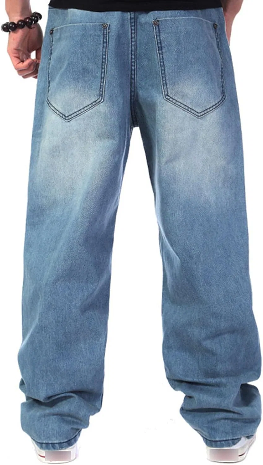 Джинсы Oversized Denim, Синий — фото 3