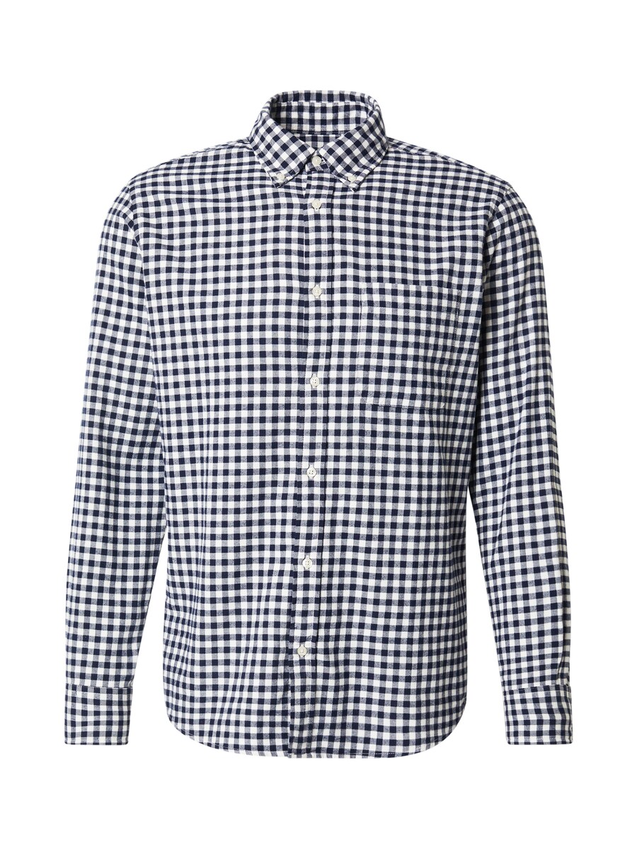 

Рубашка на пуговицах классического кроя UNITED COLORS OF BENETTON, темно-синий