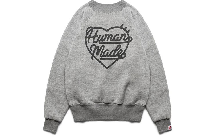 

Свитшот женский HUMAN MADE с логотипом, серый