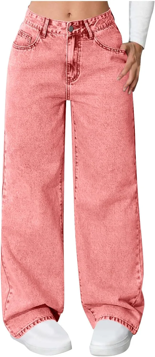 

Женские джинсы Wide Leg с высокой посадкой, Stretchy Wash