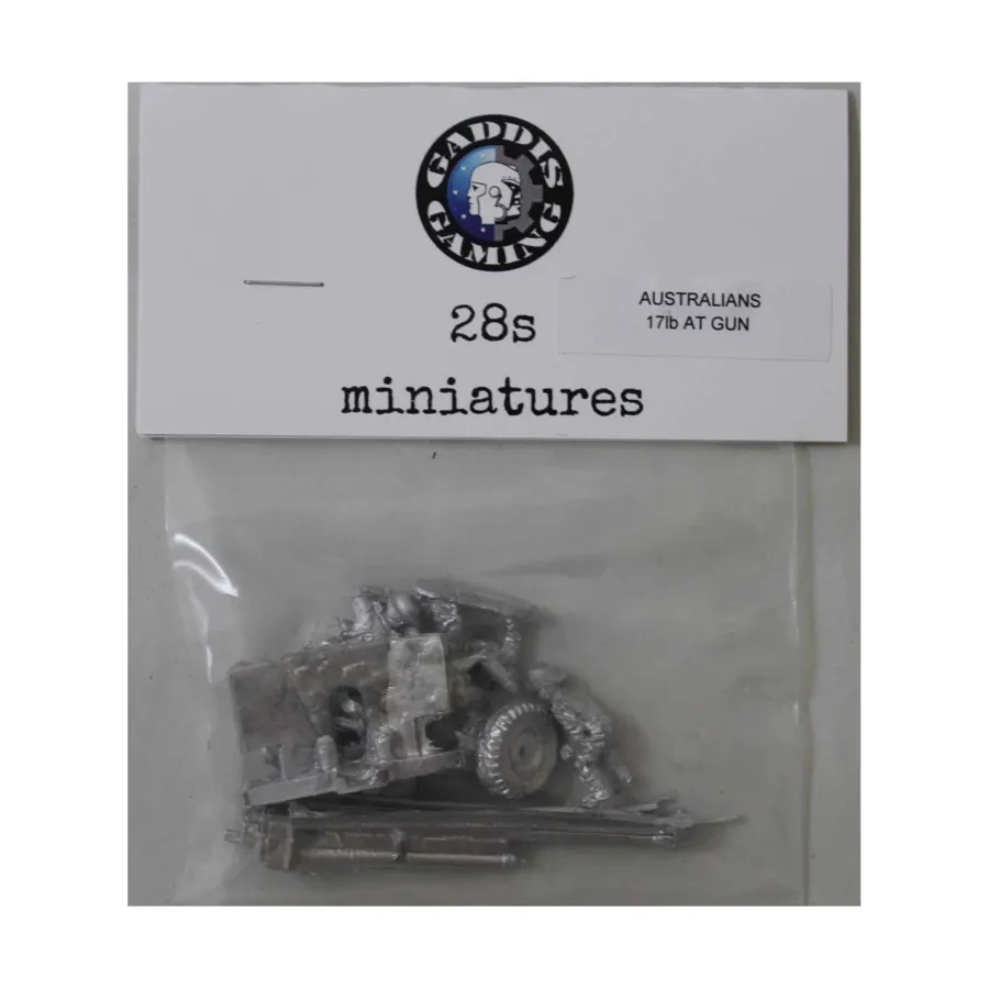 

AUS 17 фунтов AT Gun & Crew, WWII Miniatures - British - Australians - Artillery (28mm)