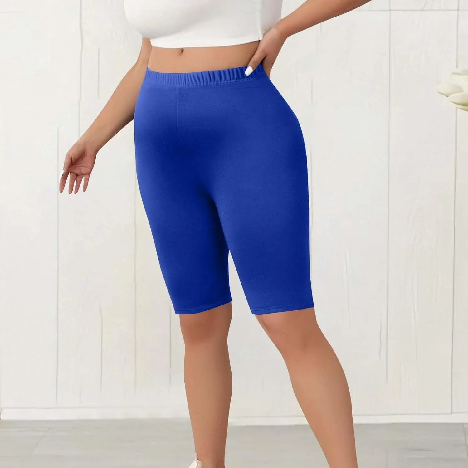 Шорты Biker для женщин 2025, High Waisted, с поддержкой живота — фото 3