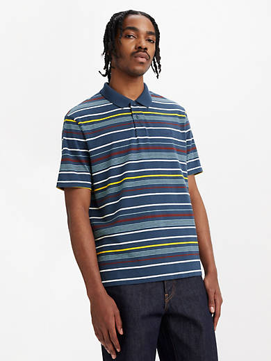 

Настоящее поло Levi's, цвет Bradley Stripe Spellbound - Multi-Color