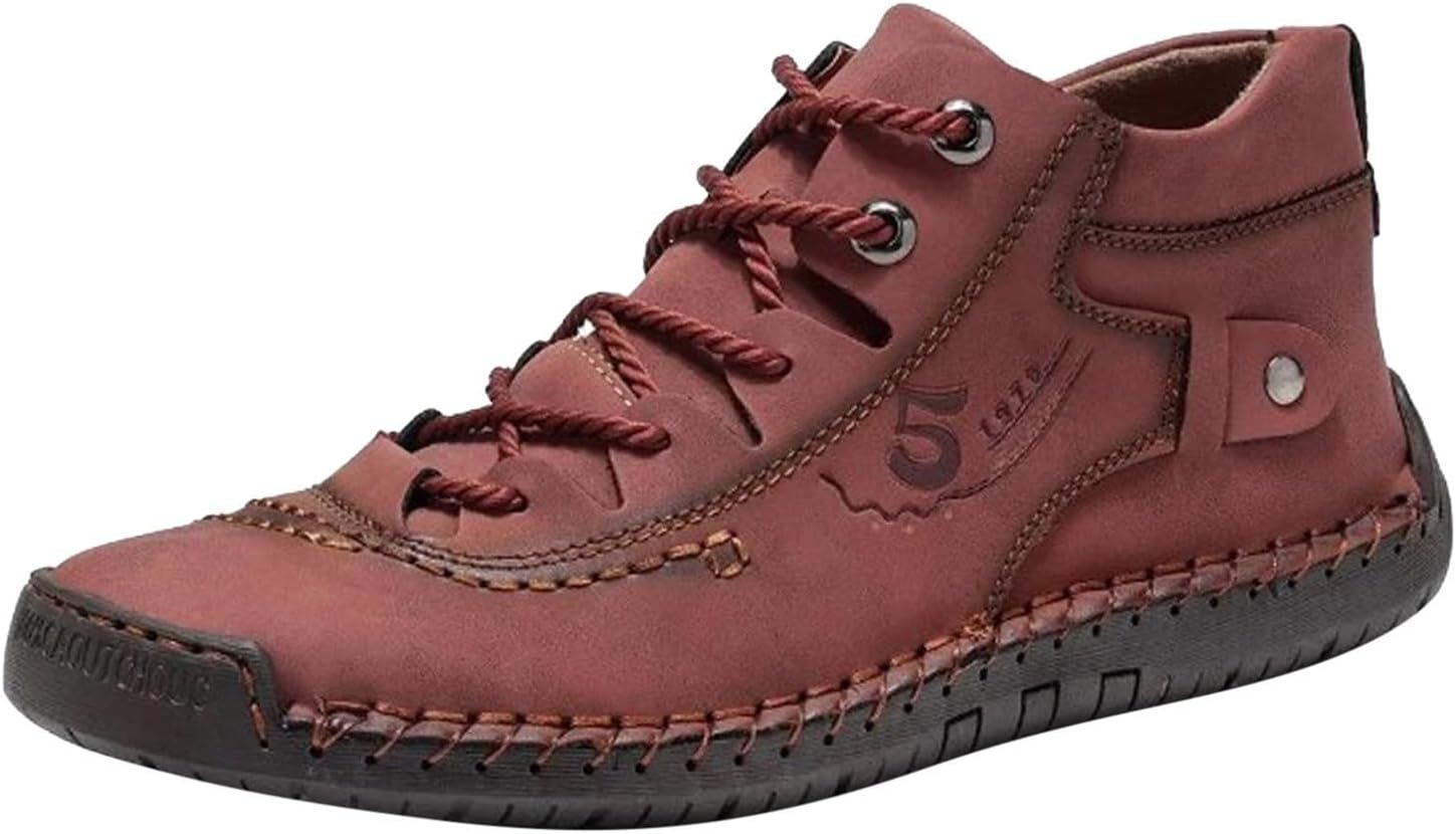 

Мужские дышащие повседневные слипоны, легкие и удобные кроссовки для прогулок с подошвой для ежедневной носки Generic, красный