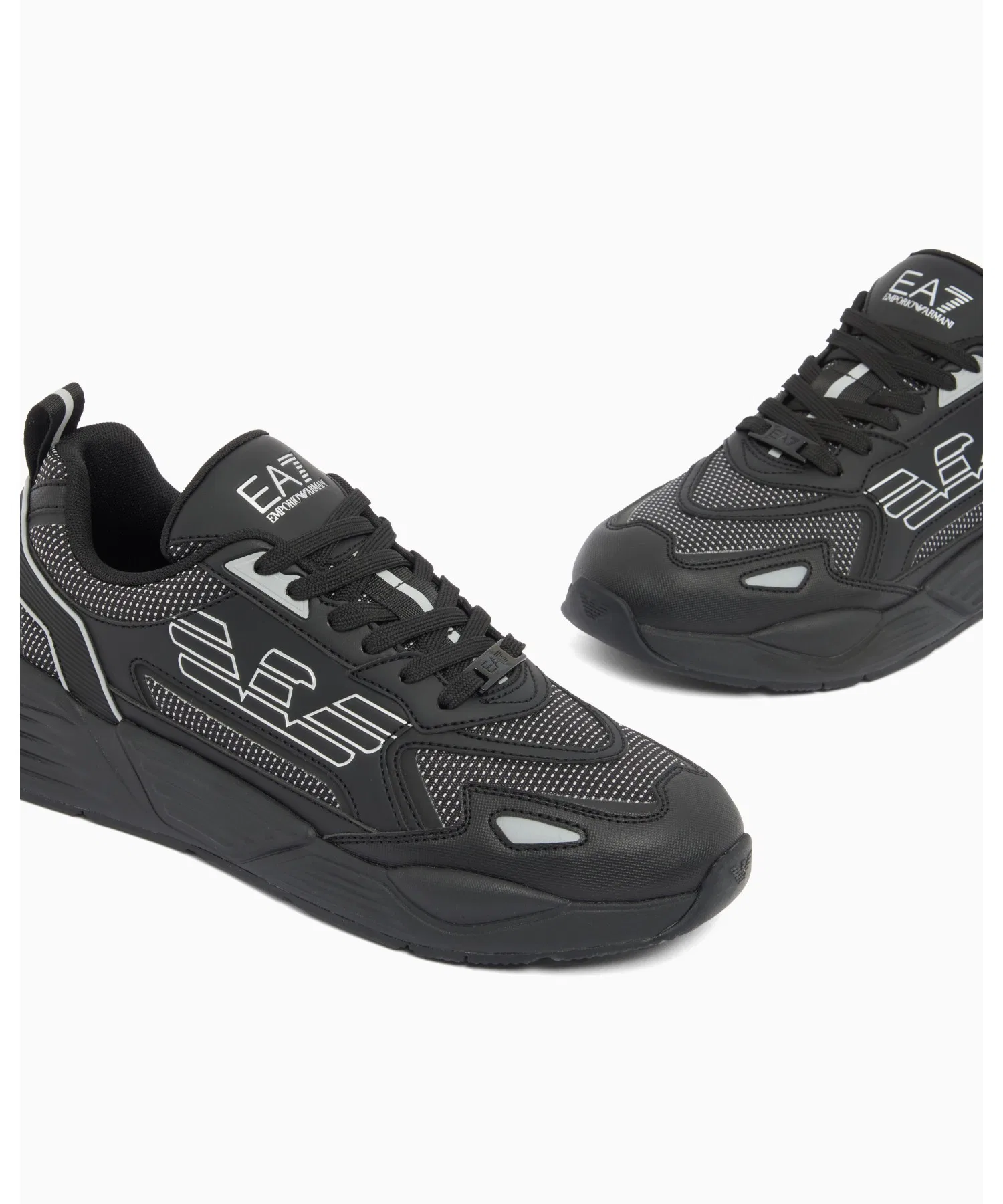 Мужские кроссовки Emporio Armani EA7 Ace Runner чёрные