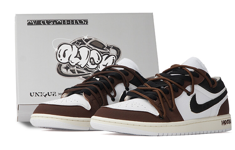 

Мужские баскетбольные кроссовки Jordan Air Jordan 1 Vintage, белый/коричневый