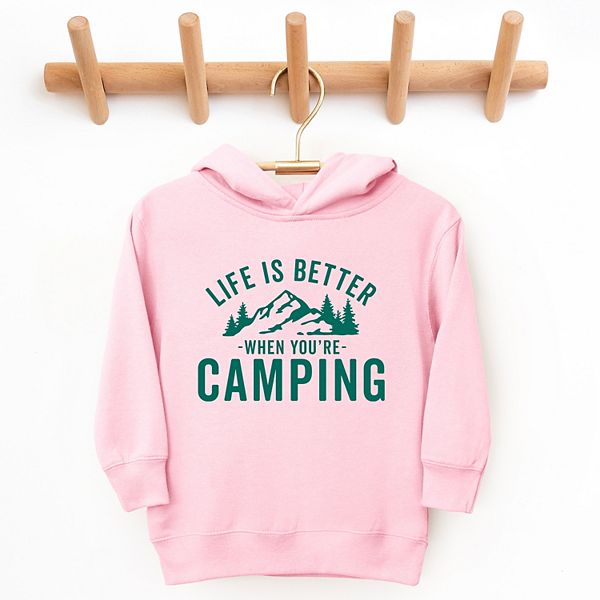 Толстовка для малышей Life is better when you're camping The Juniper Shop, Heather Grey — фото 3