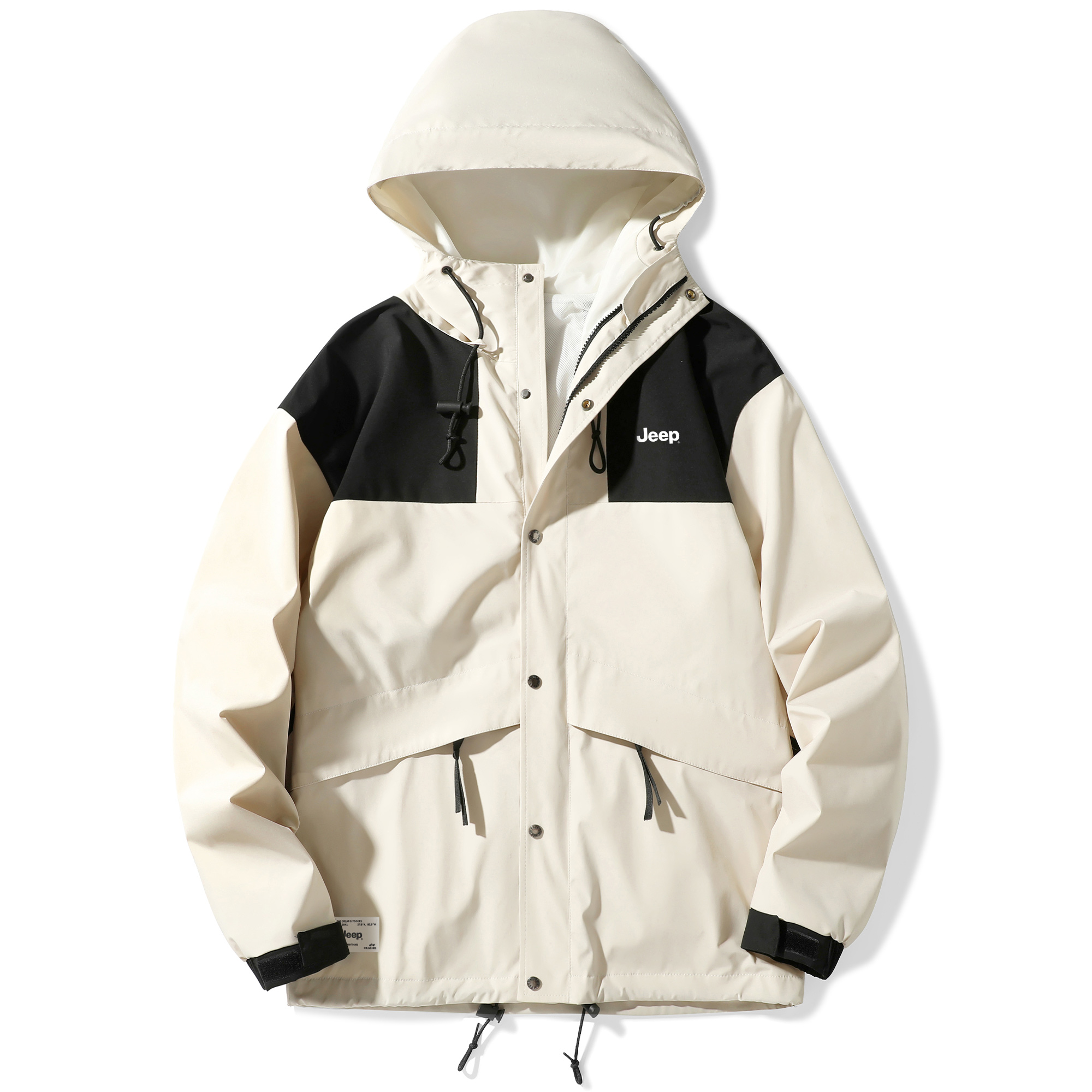

Jeep Ветрозащитная термоутепленная водоотталкивающая куртка унисекс, Ivory White[Unlined Jacket]