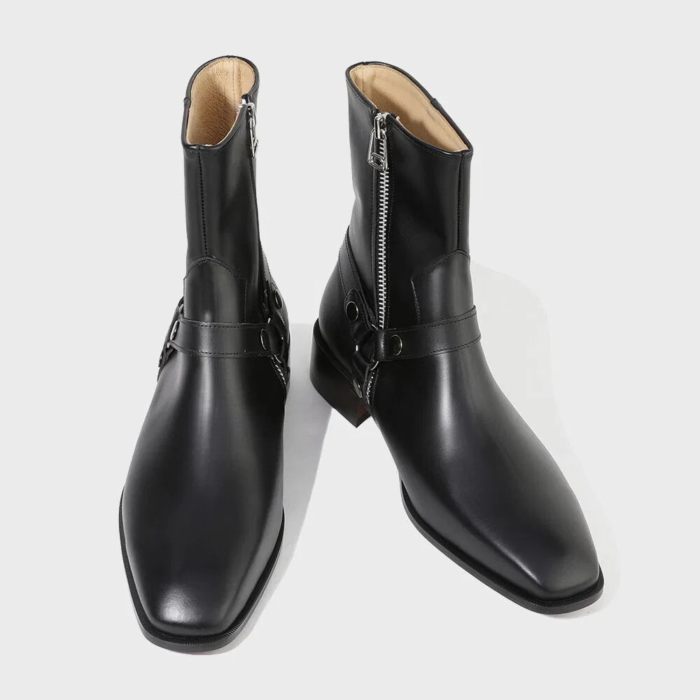 Мужские кожаные ботинки Firenze.A 9500 Black FG