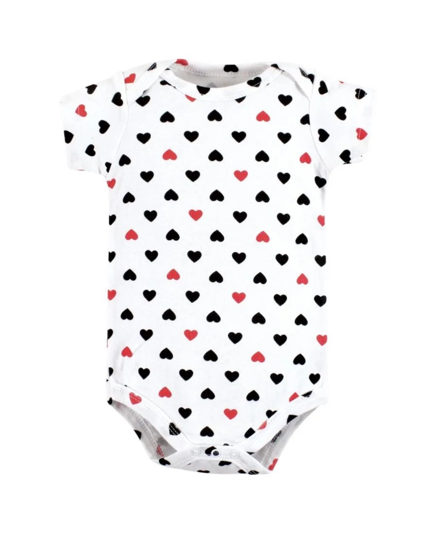 Комплект из 3 хлопковых боди Hudson Baby, girl mommy красный черный 3pk — фото 4