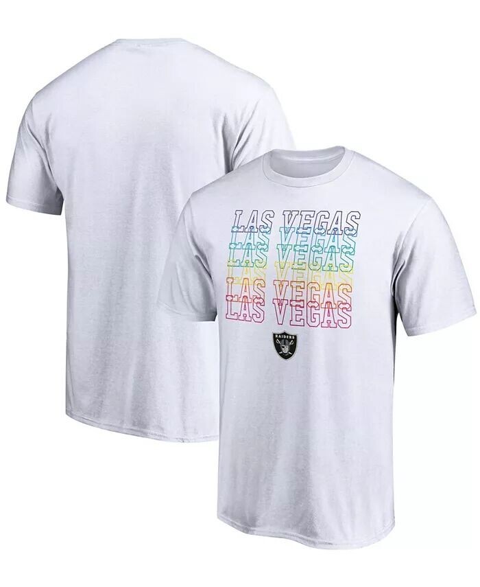 

Мужская белая футболка Las Vegas Raiders City Pride Fanatics