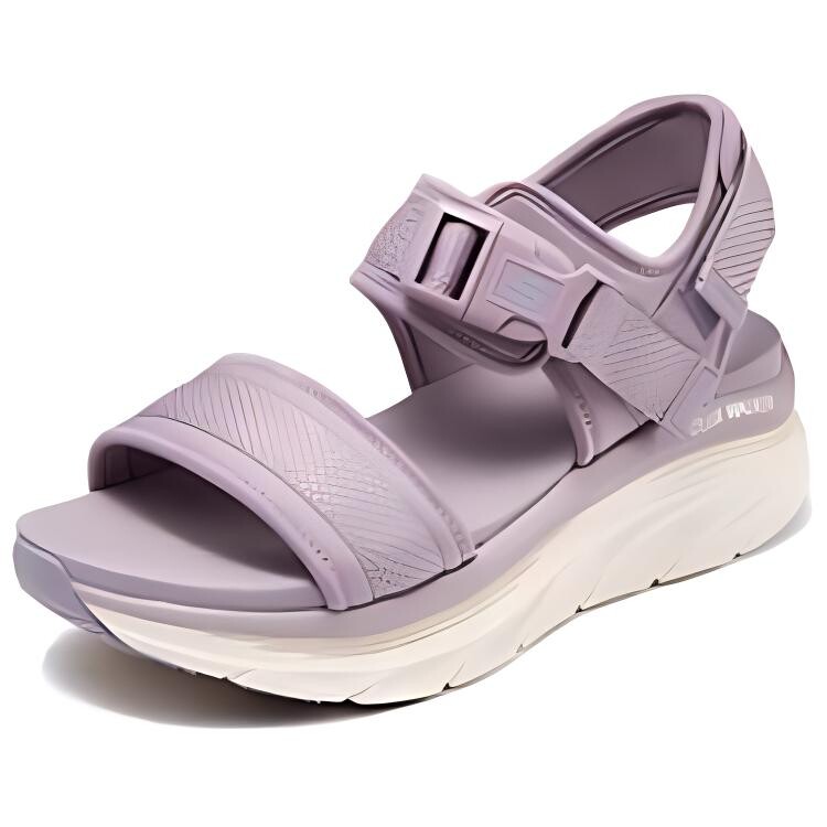Пляжные сандалии женские лавандового цвета Skechers — фото 3
