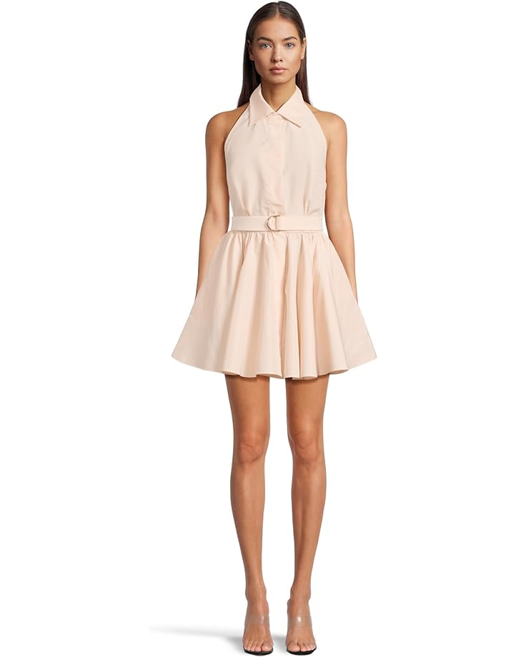 

Платье Norma Kamali Halter Flared Mini Dress, цвет Baby